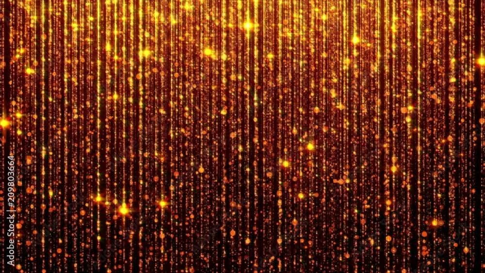 Poster abstract falling bright particles. glamorous rain for background. abstract background with bright li