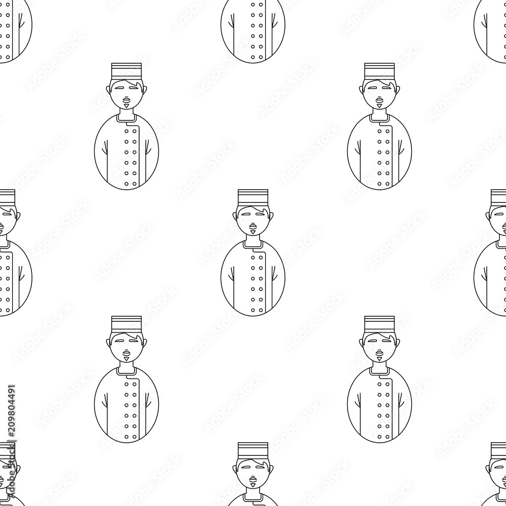 Poster avatar porter icon. element of avatars icon for mobile concept and web apps. pattern repeat seamless