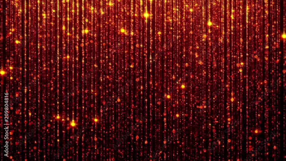 Poster abstract falling bright particles. glamorous rain for background. abstract background with bright li