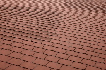 Dachfläche mit Schieferplatten