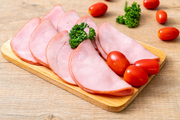 smoked ham sliced