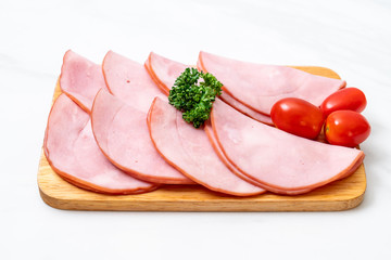 smoked ham sliced
