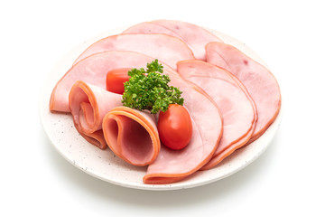 smoked ham sliced