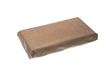 parcel post isolated on white background