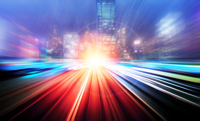 Motion speed city background