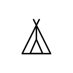 Tent icon minimal style Icon vector Eps 10 .