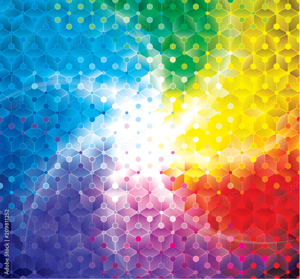 Poster colorful shining geometric pattern abstract modern background.