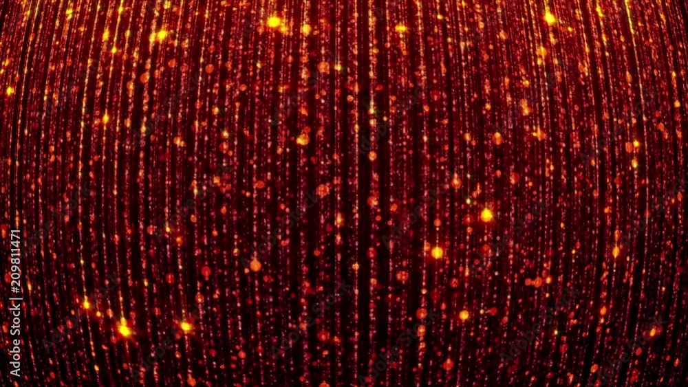 Poster abstract falling bright particles. glamorous rain for background. abstract background with bright li