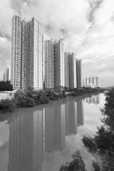 Fototapeta premium Public estate in Hong Kong city