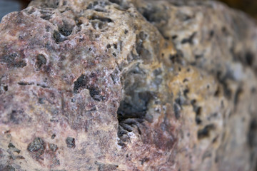 Macro Shot of Eroded Mineral Deposit