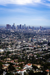 Fototapeta na wymiar Down Town Los Angeles From Griffith Observatory 2