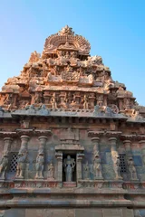 Foto op Canvas Deivanayaki Amman shrine, adjacent to Airavatesvara Temple, Darasuram, Tamil Nadu. View from West. © RealityImages