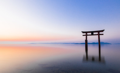 琵琶湖　白髭神社