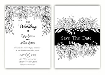 Obraz premium Wedding invitation , Save the date,