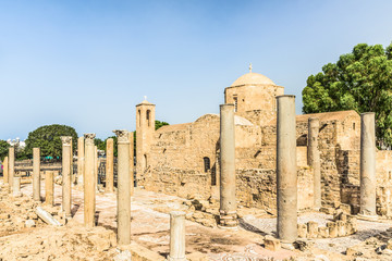 The Panagia Chrysopolitissa (Ayia Kyriaki) church in Paphos, Cyprus