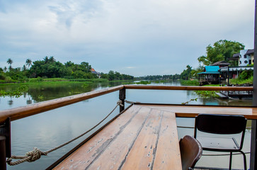 Dining table, the floating restaurant.
