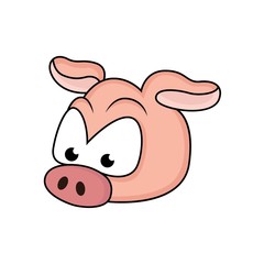 pig head cartoon