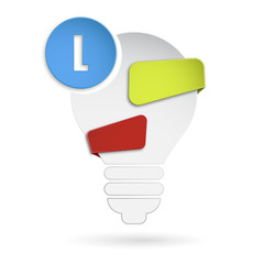 żarówka szablon baner © vempireart