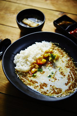 Cheese curry with rice 