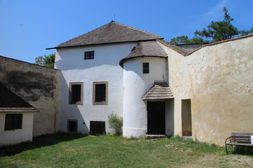 Fototapeta premium Courtyard of Buchlov castle, Czech republic