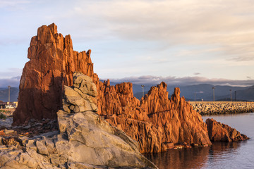 Fototapeta na wymiar Tourist attraction Red Rocks (called 
