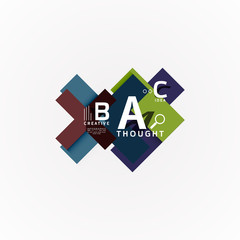 Paper option steps diagram infographic layout