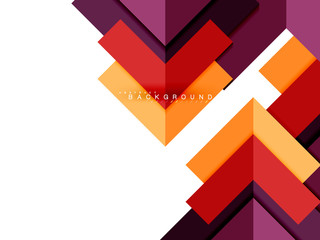 Multicolored abstract geometric shapes, geometry background for web banner