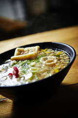 White udon noodle 