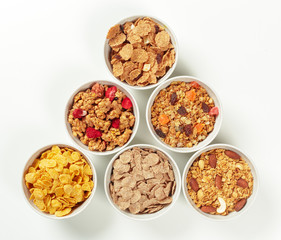 Healthy diet breakfast ingredients