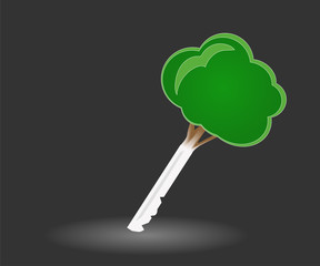 Concept logo of Modern red color square divided into sections.