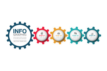 Vector infographic template for diagram, graph, presentation, chart, business concept with 4 options.