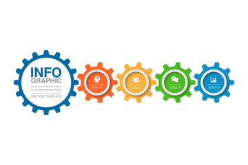 Vector infographic template for diagram, graph, presentation, chart, business concept with 4 options.