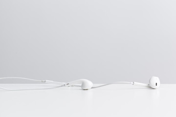 concept of digital music Headphones isolated