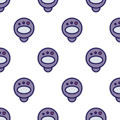 Seamless pattern with space cosmos.