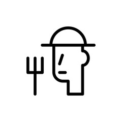 farmer icon vector illustration