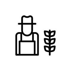 farmer icon vector illustration