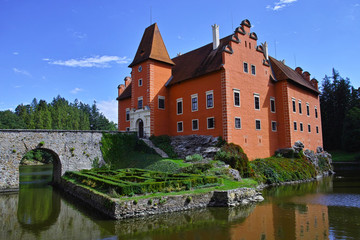 Fototapeta premium Fairytale chateau Cervena Lhota. 