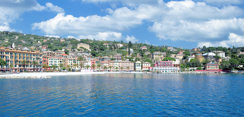 Fototapeta premium Santa Margherita Ligure an der Italienischen Riviera nahe Portofino,Ligurien,Italien