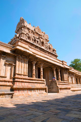 Entrance, Airavatesvara Temple, Darasuram, Tamil Nadu. View from North East.