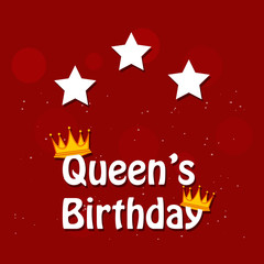 Illustration of Queen's Day background