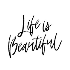 Vector typography poster