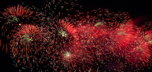 Abstract colourful  firework background 