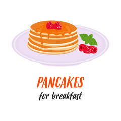 pancakes delicious breakfast