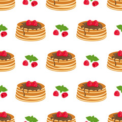pattern with pancakes