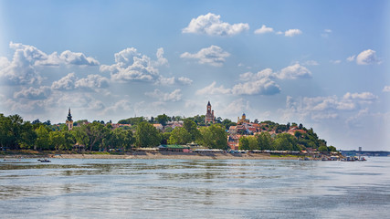 Fototapeta na wymiar Gardos, Old town Zemun from the river - Belgrade, Serbia, May, 11, 2018
