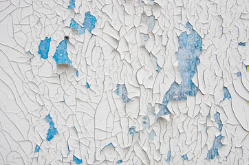 Background cracked old white paint