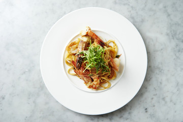 King prawn fettuccine 