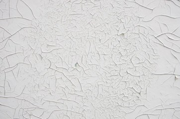 Background cracked old white paint