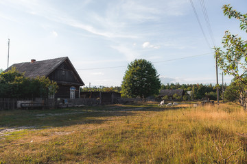 Summer time in the village of Belarus, Mirnoe