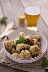 Chicken meatballs with parsley